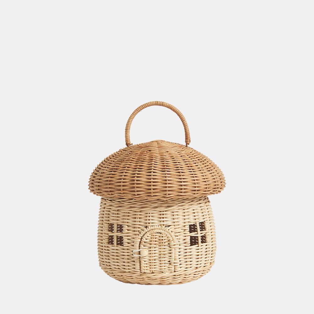 RATTAN MUSHROOM BASKET