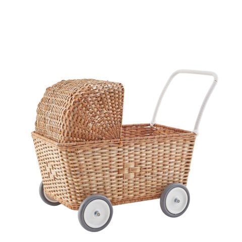 RATTAN STROLLEY - NATURAL