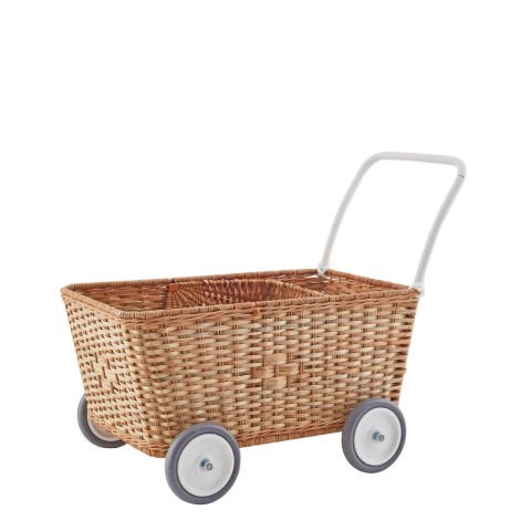 RATTAN STROLLEY - NATURAL