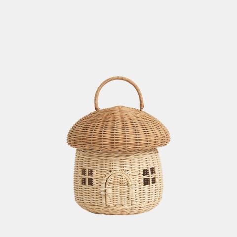 RATTAN MUSHROOM BASKET