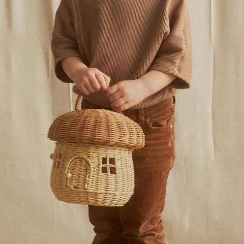 RATTAN MUSHROOM BASKET